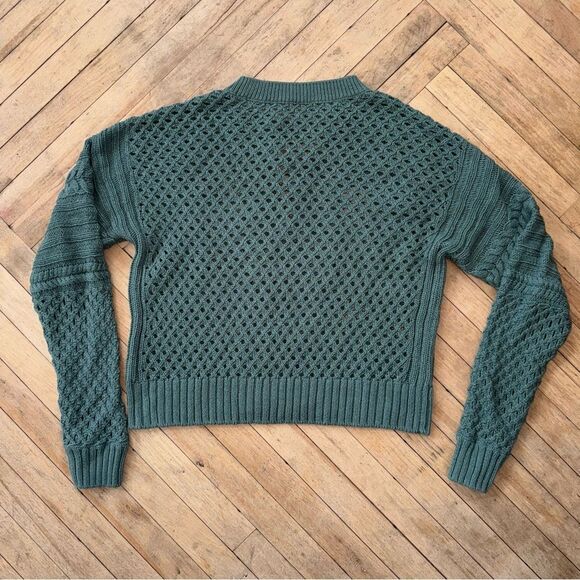 Margaret O’Leary cable knit cotton sweater. Size large. - Picture 6 of 6